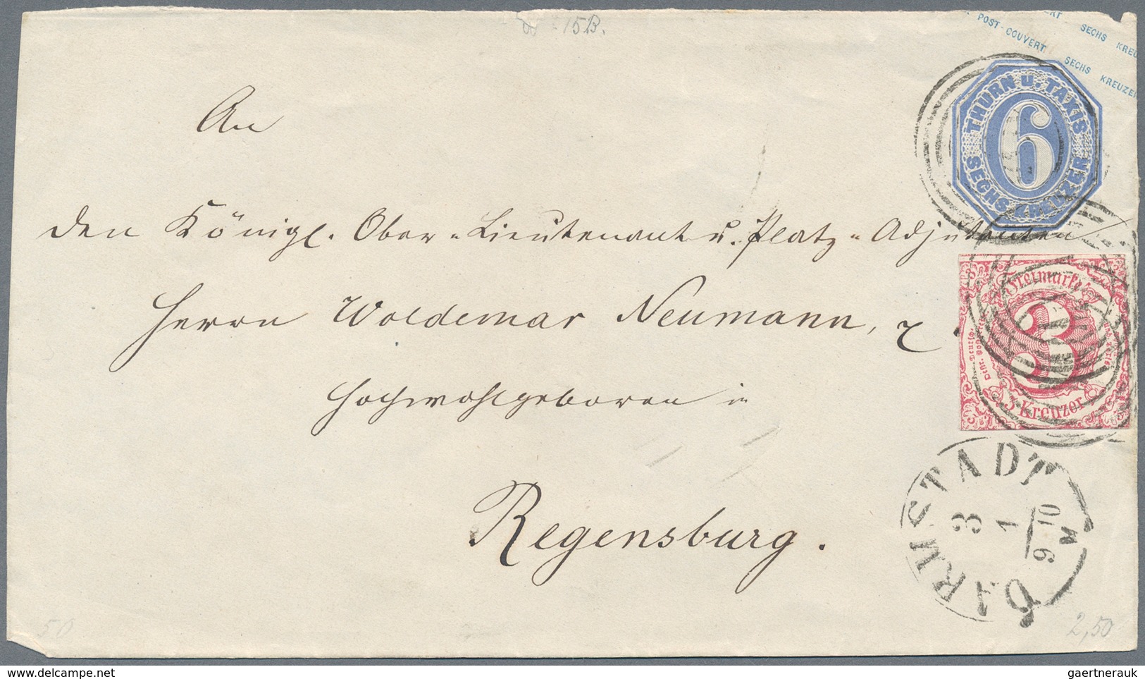 Thurn & Taxis - Marken Und Briefe: 1853/1866 (ca.), Abwechslungsreicher Posten Von Rund 140 Frankier - Sonstige & Ohne Zuordnung