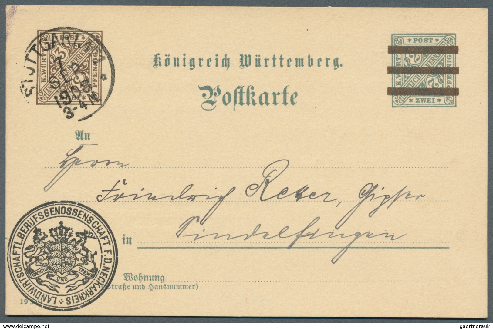 Württemberg - Ganzsachen: 1862/1920, sehr umfangreiche Sammlung ab U 1 bis DPB 67, insgesamt 807 nur