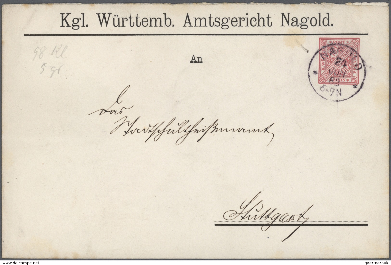 Württemberg - Ganzsachen: Ab 1862. Spezialsammlung In 4 Bänden Aus Amerikanischem Nachlass. Dabei Po - Otros & Sin Clasificación