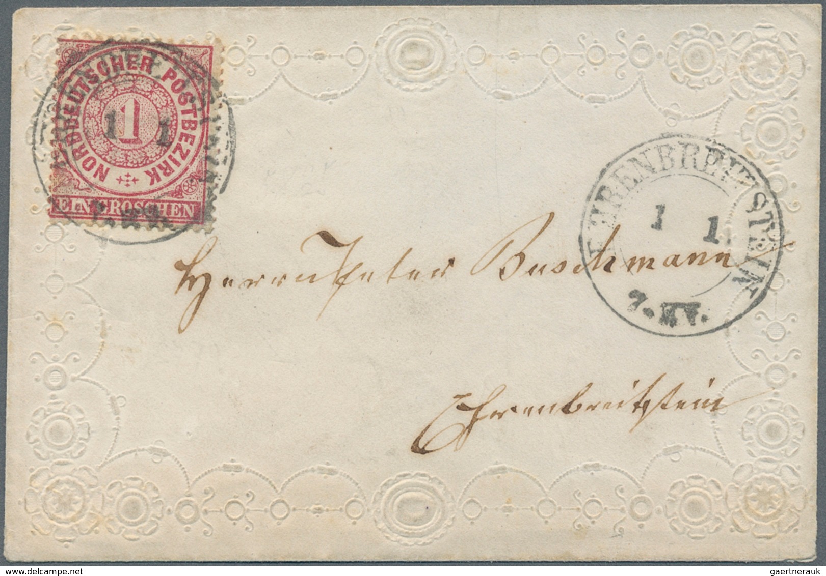 Norddeutscher Bund - Marken Und Briefe: 1868/1871 (ca.), Vielseitiger Posten Von Rund 150 Briefen, M - Sonstige & Ohne Zuordnung
