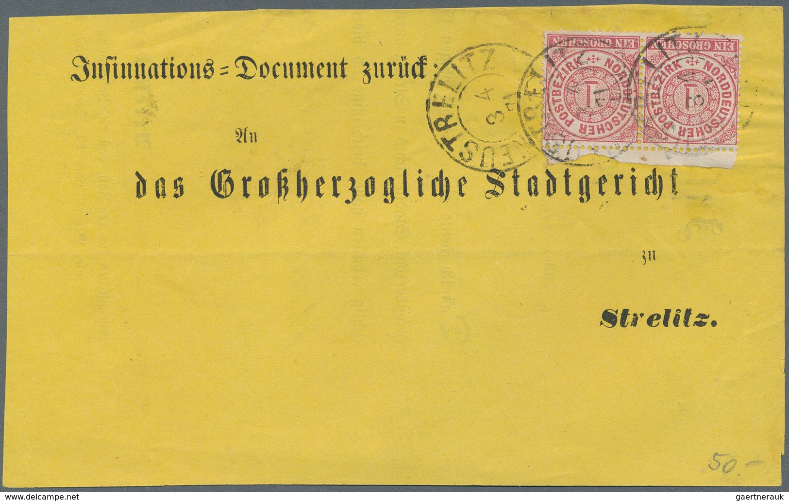 Norddeutscher Bund - Marken und Briefe: 1868/1871 (ca.), vielseitiger Posten von rund 150 Briefen, m