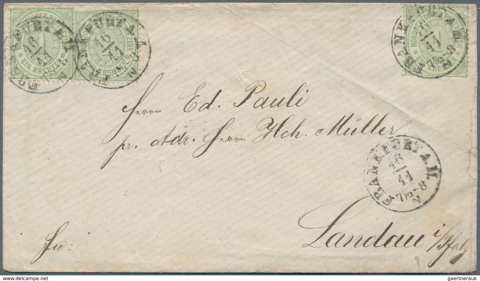 Norddeutscher Bund - Marken Und Briefe: 1869/1871, Vielseitige Partie Von Ca. 94 Briefen/Karten Mit - Sonstige & Ohne Zuordnung