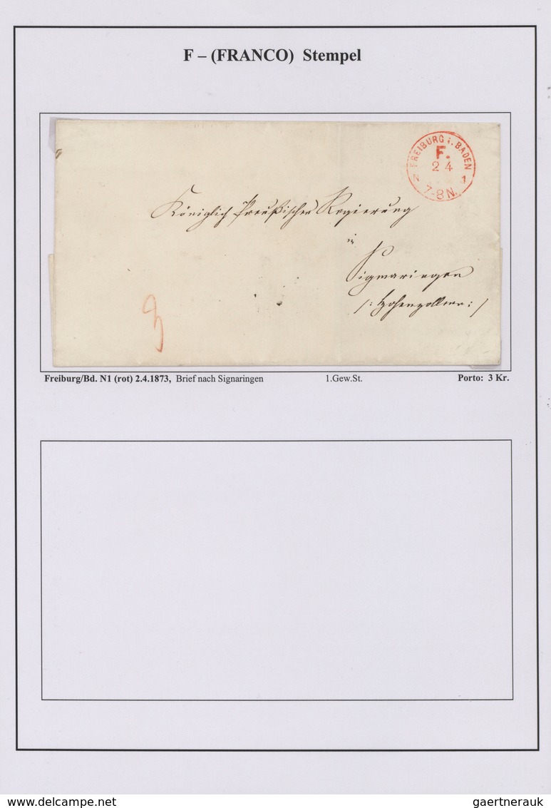 Norddeutscher Bund - Stempel: 1868/73, Die "F" (Franco)-Stempel, der Beginn der Postautomatisation i