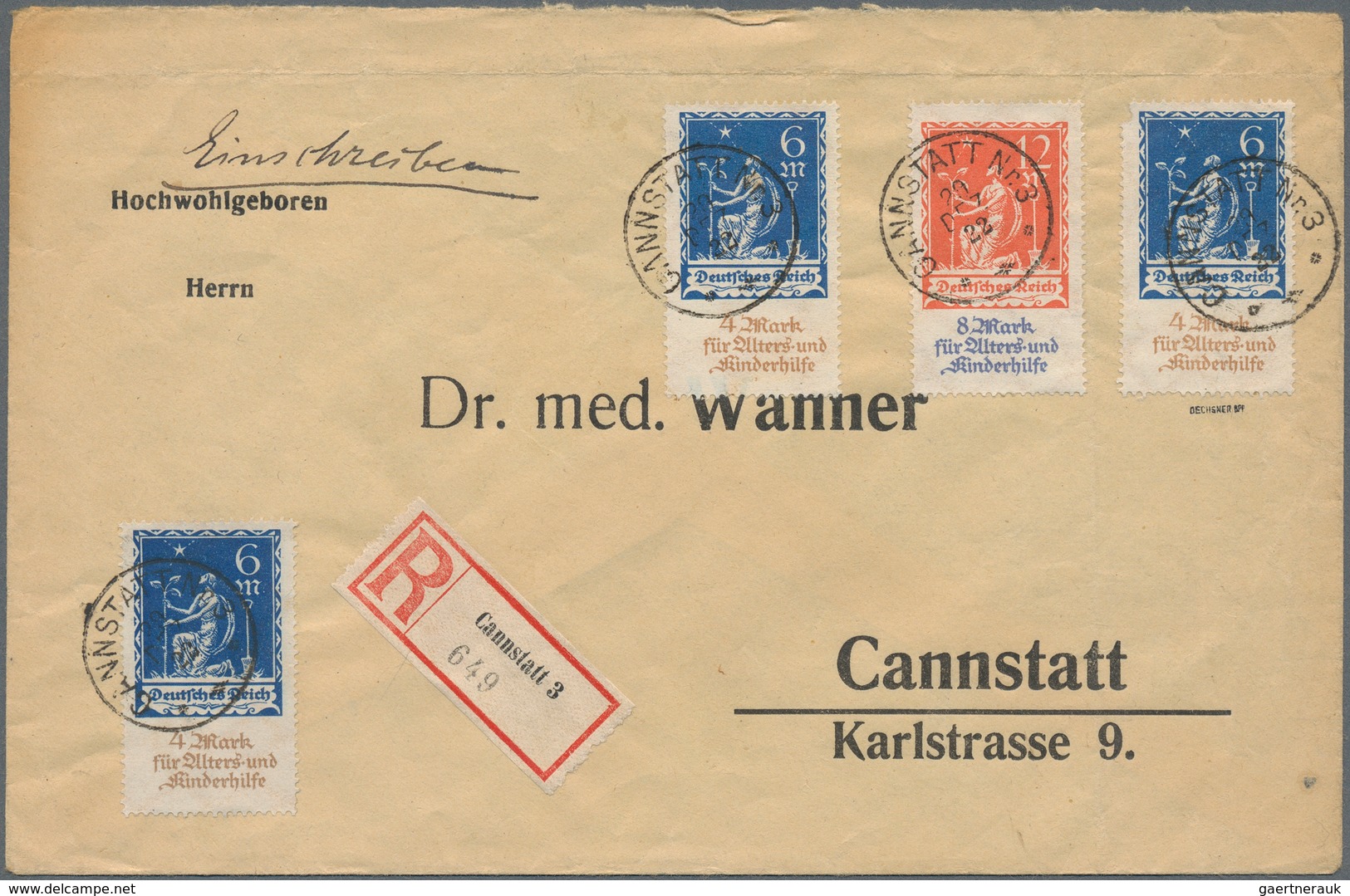 Deutsches Reich: 1872/1930, Posten Mit 125 Briefen, Karten, Ganzsachen, Privatganzsachen In Teils Et - Sammlungen