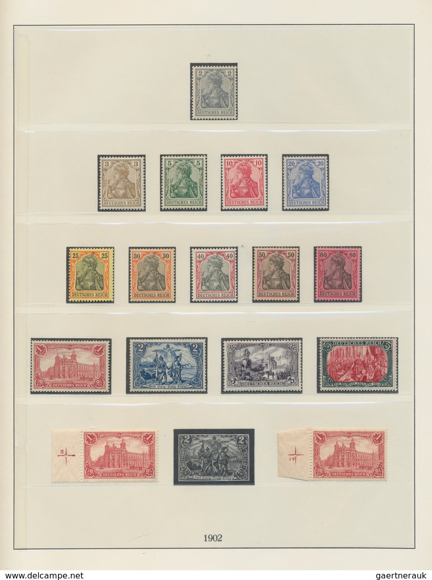 Deutsches Reich: 1872/1932, Sauber Geführte Sammlung Im Falzlos-Album, Einiges Gepr./ Sign., Mit Div - Collections