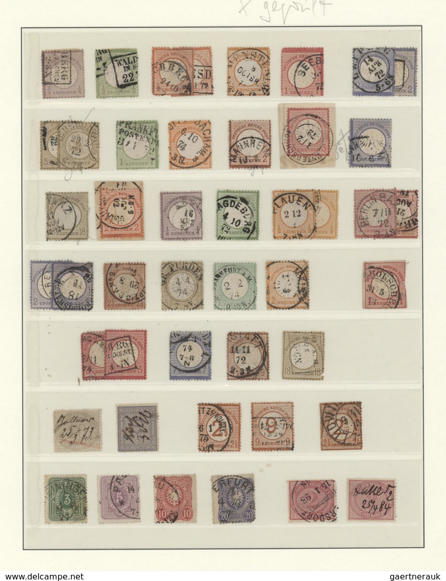 Deutsches Reich: 1872/1945, Gut Ausgebaute Gestempelte Sammlung In 2 Hochwertigen Bindern, Beginnend - Collections