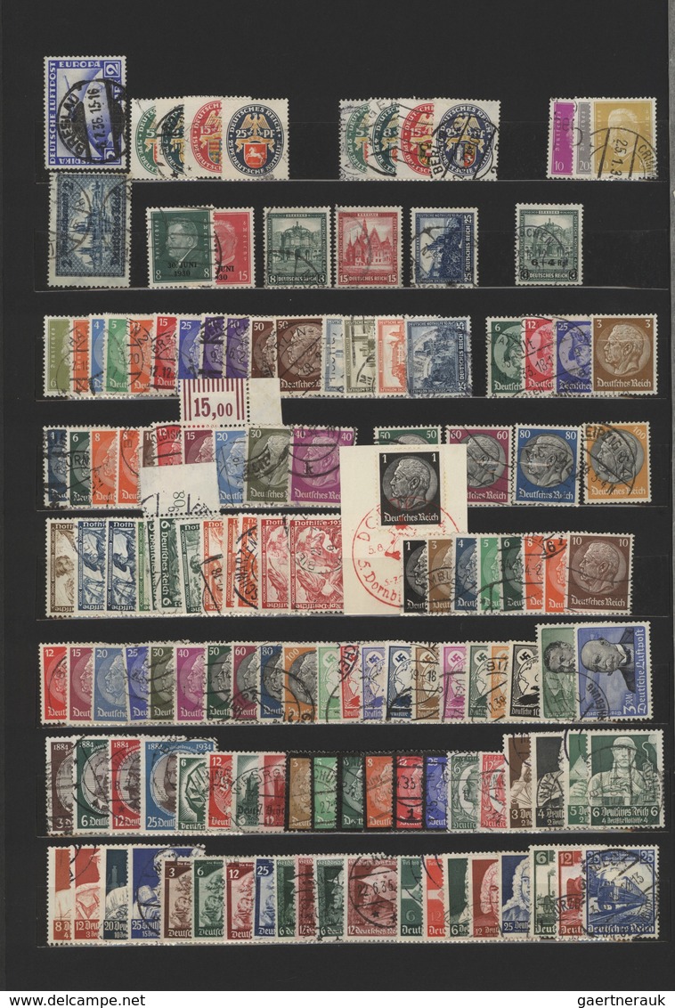 Deutsches Reich: 1872/1945, Reichhaltiger Sammlungsbestand Brustschilde Bis III.Reich Auf Steckseite - Collections
