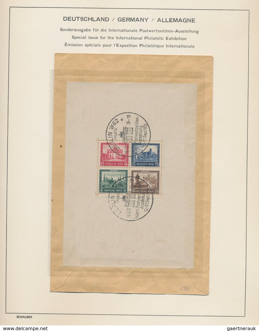 Deutsches Reich: 1872/1945, Schöne Sauber Gestempelte Sammlung Auf Vordruckseiten Im Schraubbinder, - Sammlungen