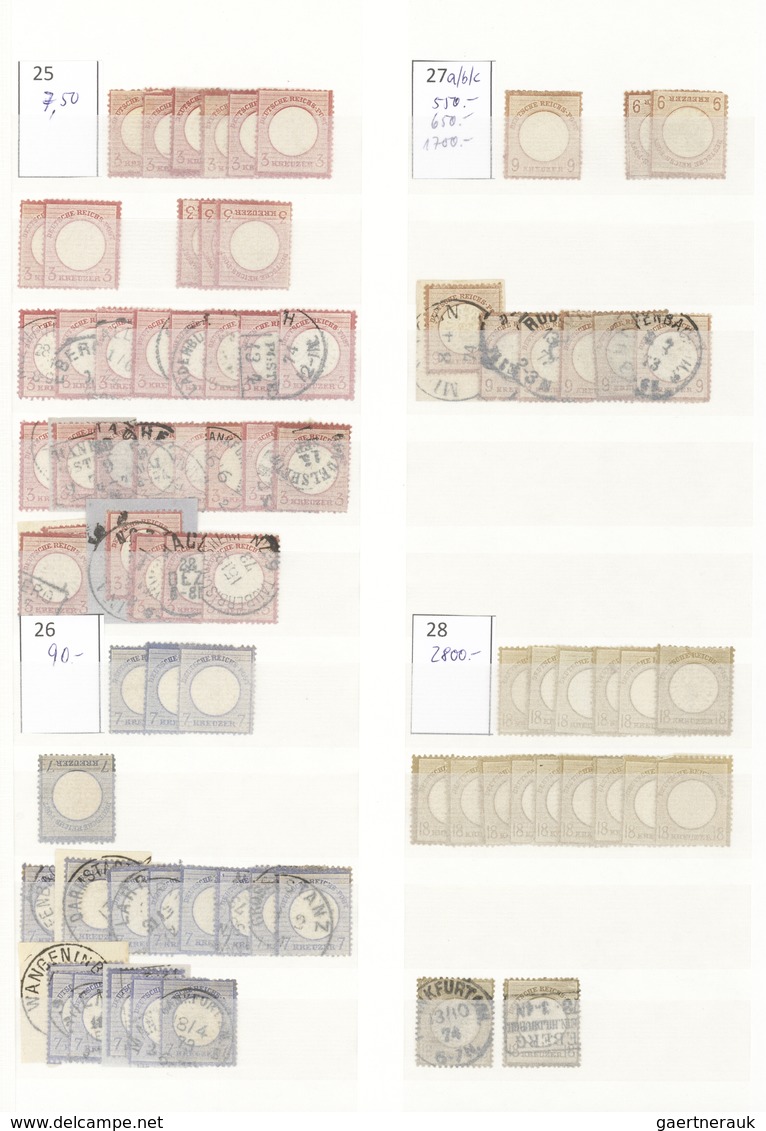 Deutsches Reich: 1872/1945, Umfangreicher, Meist Gestempelter Und Ungebrauchter Bestand Inkl. Dienst - Collections