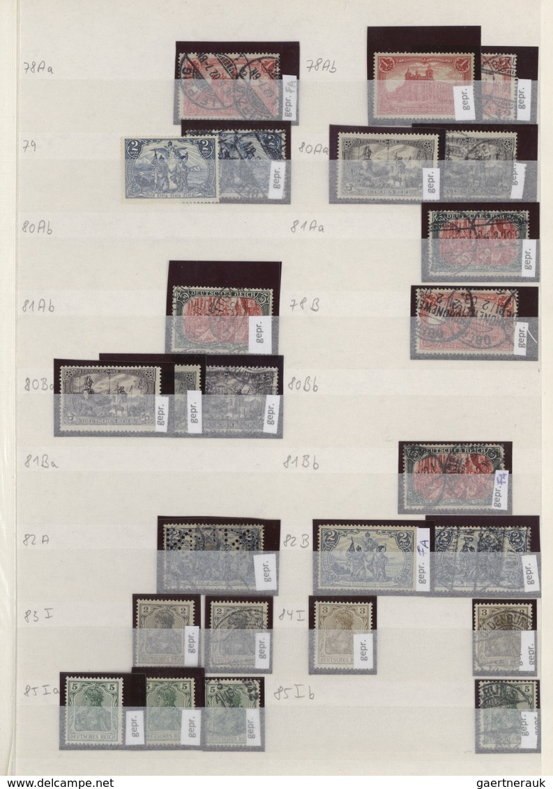 Deutsches Reich: 1872/1945, Umfangreicher, Meist Ungebrauchter/postfrischer Und Zusätzlich Gestempel - Collections