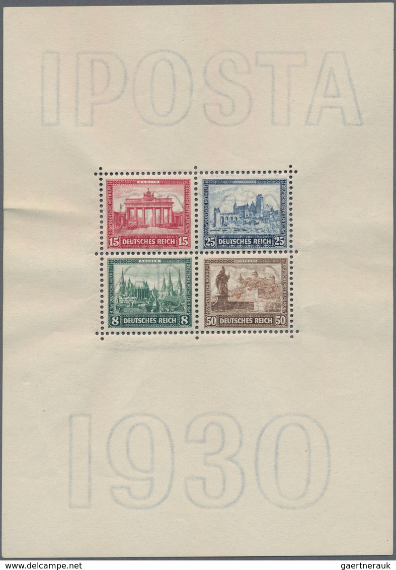 Deutsches Reich: 1872-1945, Gemischt Angelegte Sammlung Ab Brustschilder Mit Hauptwert Nach 1923, Hi - Sammlungen