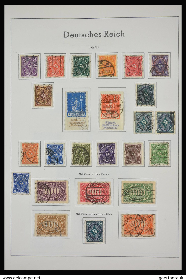 Deutsches Reich: 1872-1945: Almost complete, mostly used collection German Reich 1872-1945 in old Le