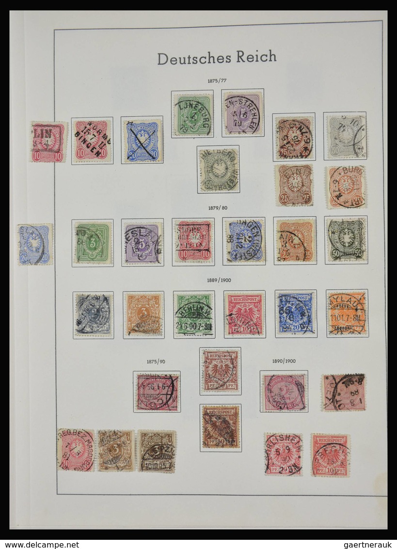 Deutsches Reich: 1872-1945: Almost complete, mostly used collection German Reich 1872-1945 in old Le