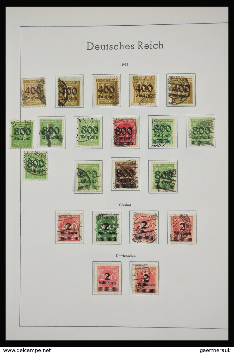 Deutsches Reich: 1872-1945: Almost complete, mostly used collection German Reich 1872-1945 in old Le