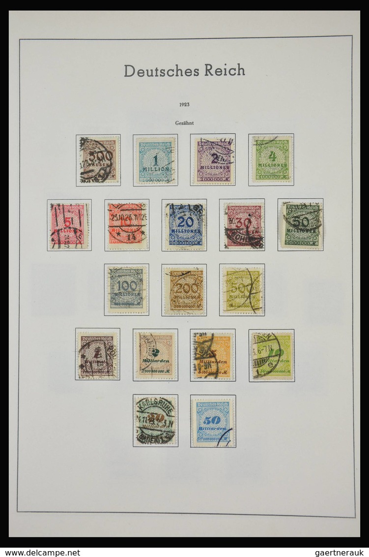 Deutsches Reich: 1872-1945: Almost complete, mostly used collection German Reich 1872-1945 in old Le