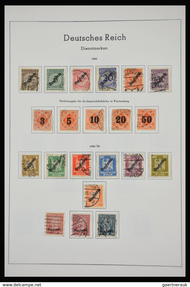 Deutsches Reich: 1872-1945: Almost complete, mostly used collection German Reich 1872-1945 in old Le