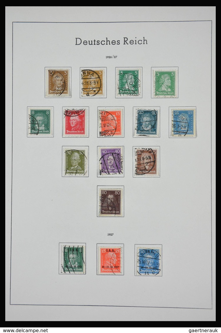 Deutsches Reich: 1872-1945: Almost complete, mostly used collection German Reich 1872-1945 in old Le