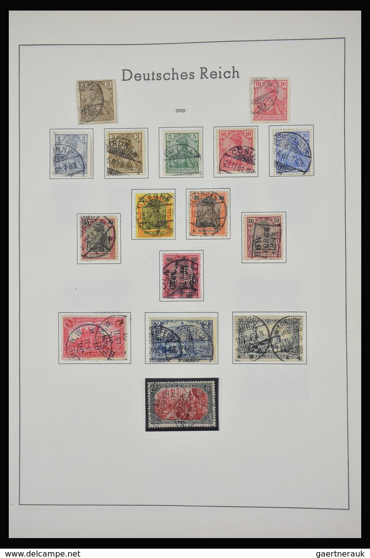 Deutsches Reich: 1872-1945: Almost complete, mostly used collection German Reich 1872-1945 in old Le