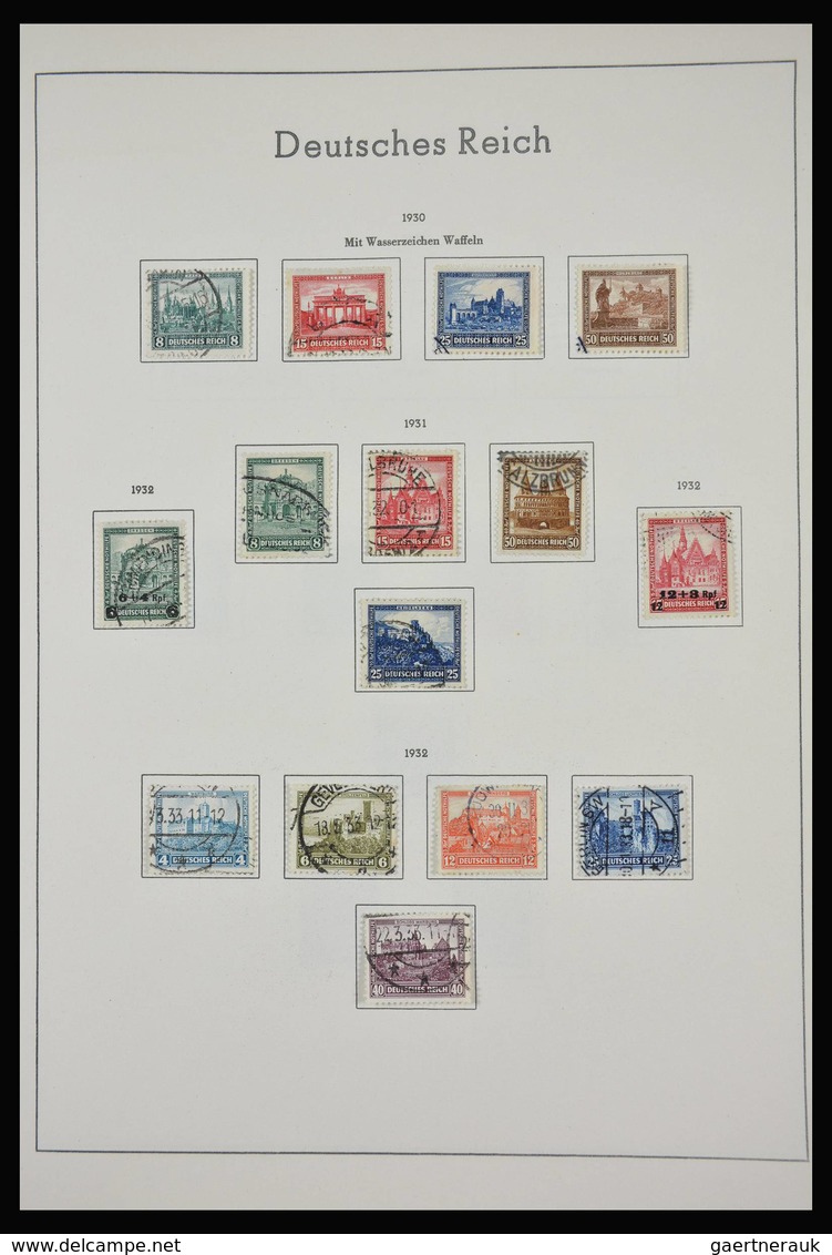 Deutsches Reich: 1872-1945: Almost complete, mostly used collection German Reich 1872-1945 in old Le