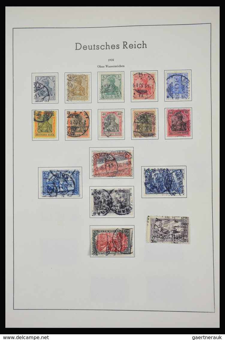 Deutsches Reich: 1872-1945: Almost complete, mostly used collection German Reich 1872-1945 in old Le