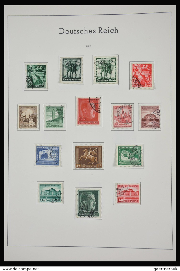 Deutsches Reich: 1872-1945: Almost complete, mostly used collection German Reich 1872-1945 in old Le