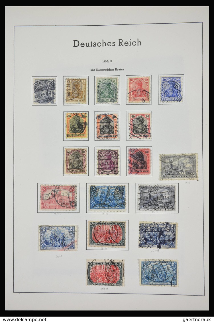 Deutsches Reich: 1872-1945: Almost complete, mostly used collection German Reich 1872-1945 in old Le