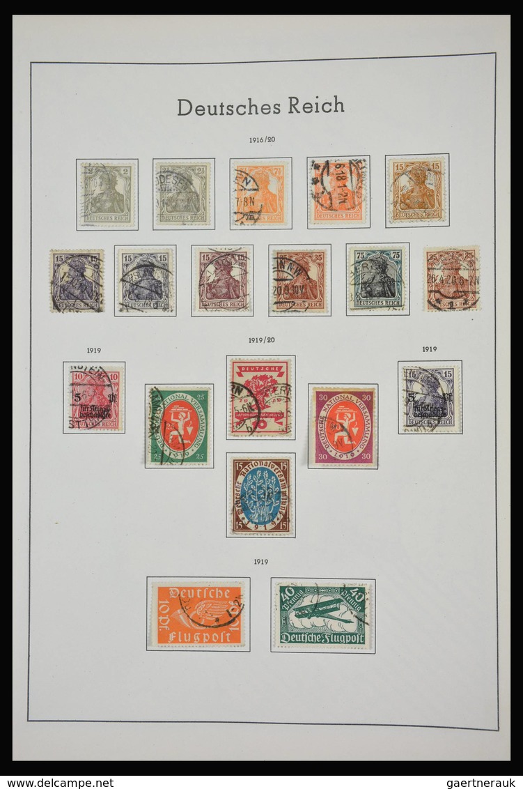 Deutsches Reich: 1872-1945: Almost complete, mostly used collection German Reich 1872-1945 in old Le