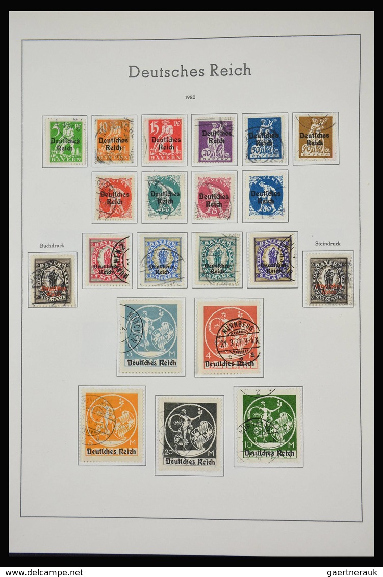 Deutsches Reich: 1872-1945: Almost complete, mostly used collection German Reich 1872-1945 in old Le