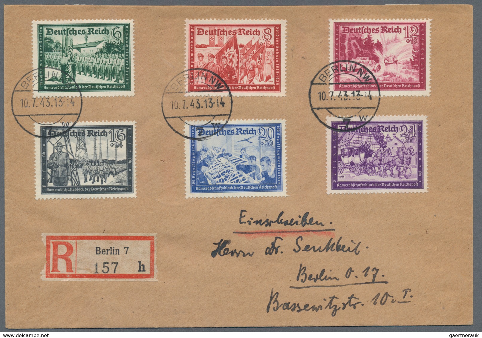 Deutsches Reich: 1874/1945, Vielseitige Partie Von Ca. 270 Briefen Und Karten Brustschilde Bis III.R - Collections