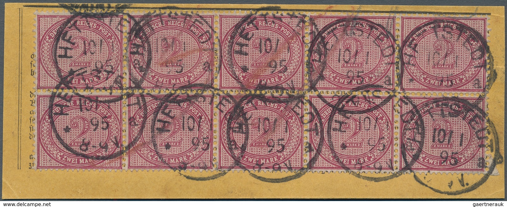 Deutsches Reich: 1876/1895, Gestempelte Spezialpartie Von 26 Marken, Etwas Unterschiedliche Erhaltun - Collections