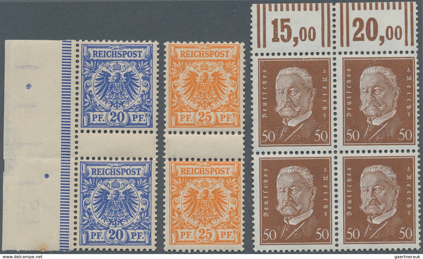 Deutsches Reich: 1880/1930, Marken/Besonderheiten: MiNr. 39 Ungebraucht Mit Originalgummi, Dieser Et - Collections