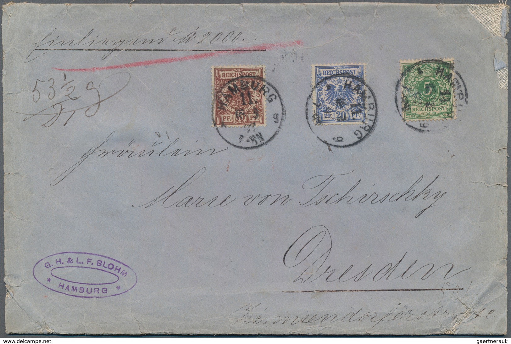 Deutsches Reich: 1890/1920 (ca.), Dt.Reich und Bayern, Partie von ca. 70 Briefen und Karten, untersc