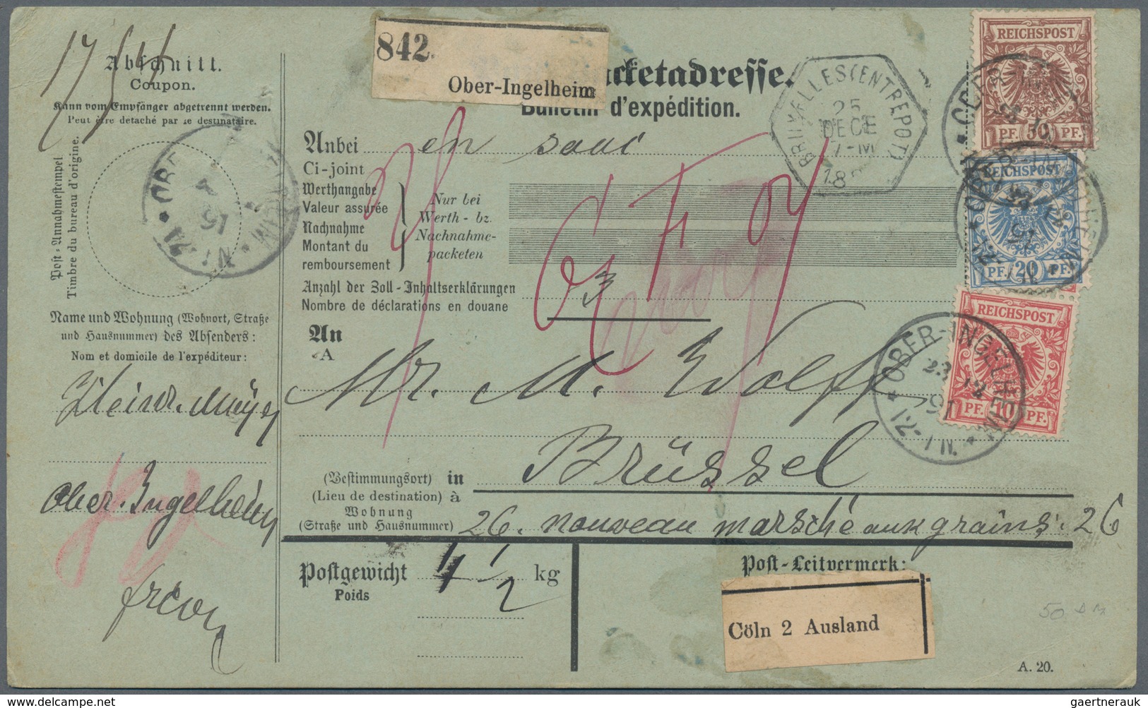 Deutsches Reich: 1890/1920 (ca.), Dt.Reich und Bayern, Partie von ca. 70 Briefen und Karten, untersc