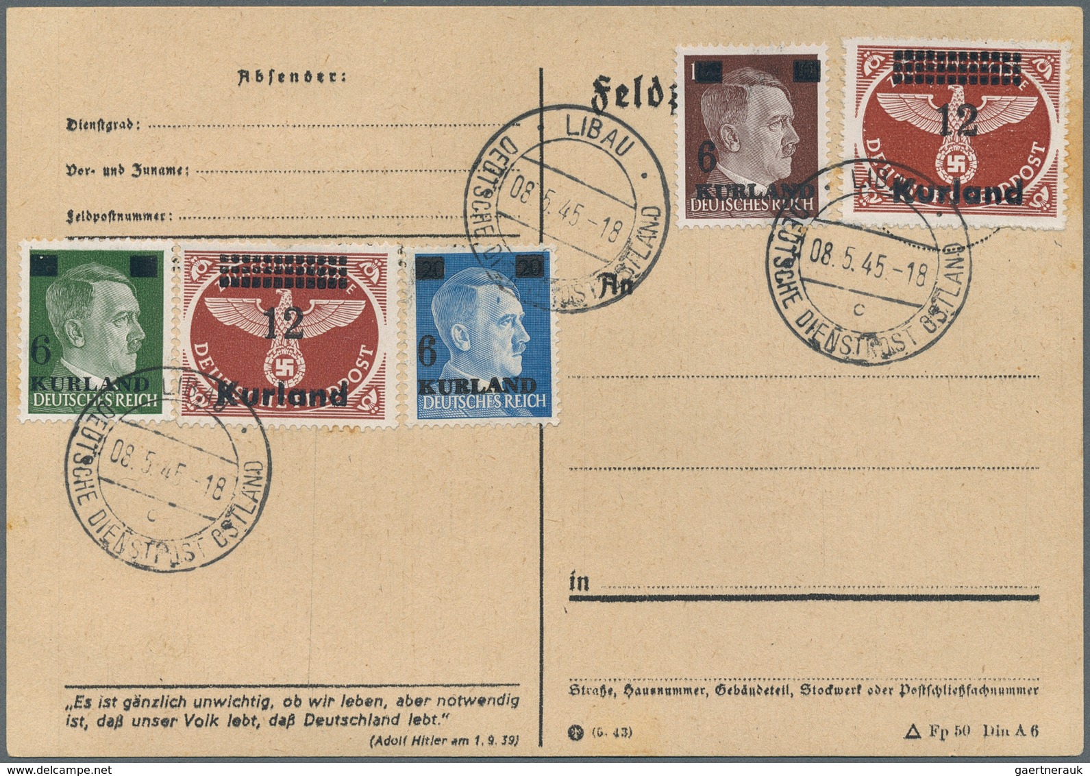 Deutsches Reich: 1916/1945 (ca.), Interessante Partie Mit Ca. 450 Belegen, Dabei Großer Teil Belgien - Collections