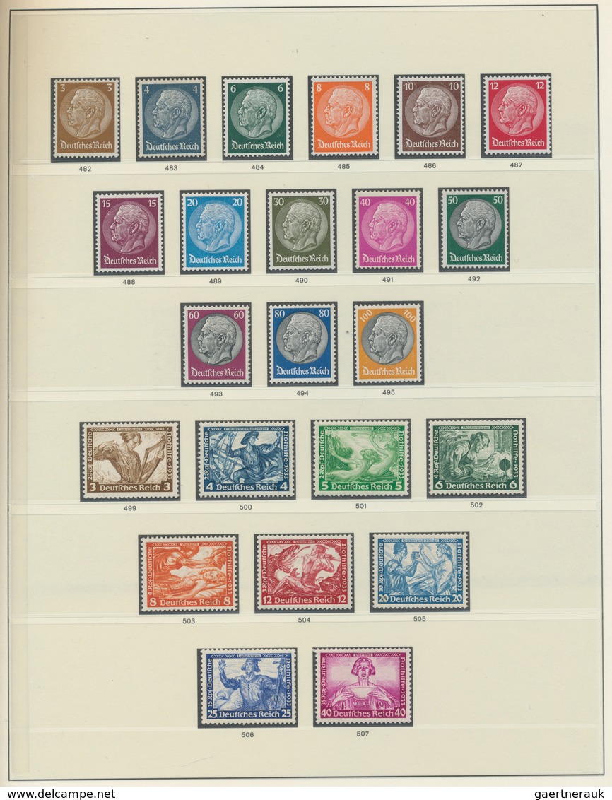 Deutsches Reich: 1919/1945, Saubere Vielfach Postfrisch Geführte Sammlung In 2 Sieger-Alben, Augensc - Collections