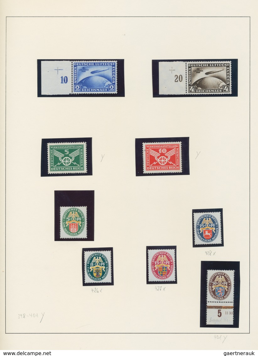 Deutsches Reich: 1923/1945, In Den Hauptnummern überkomplette, Praktisch Ausschließlich Postfrisch G - Collections