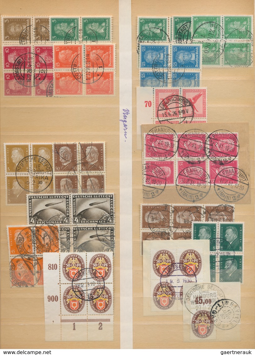 Deutsches Reich: 1924/1943, GESTEMPELTE EINHEITEN, Spezial-Sammlungsbestand Weimar Und III.Reich Mit - Collections