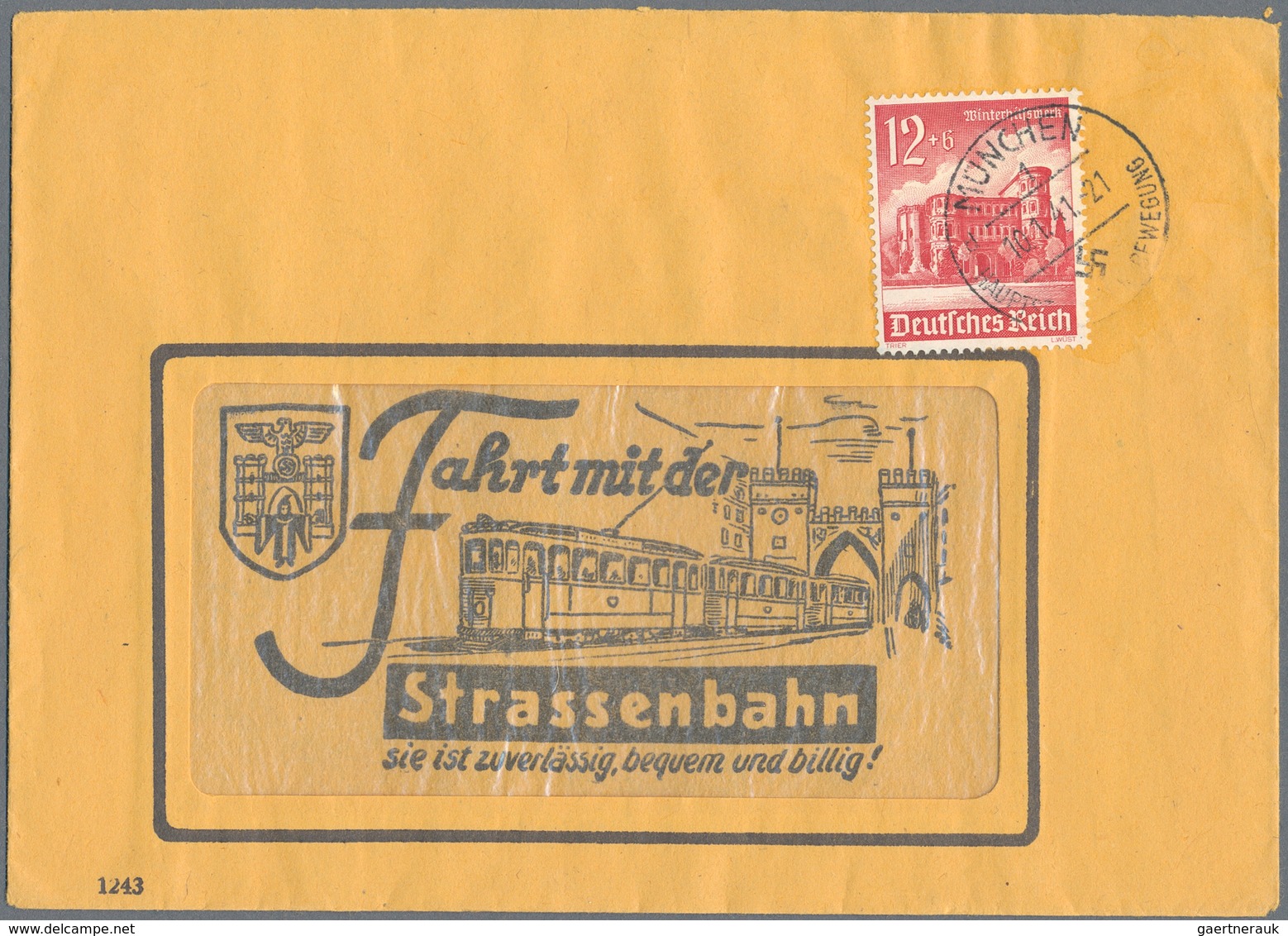 Deutsches Reich: 1926/1941 (ca.), Vielseitiges Lot Von Ca. 240 Belegen Im Album Mit Schwerpunkt Drit - Collections