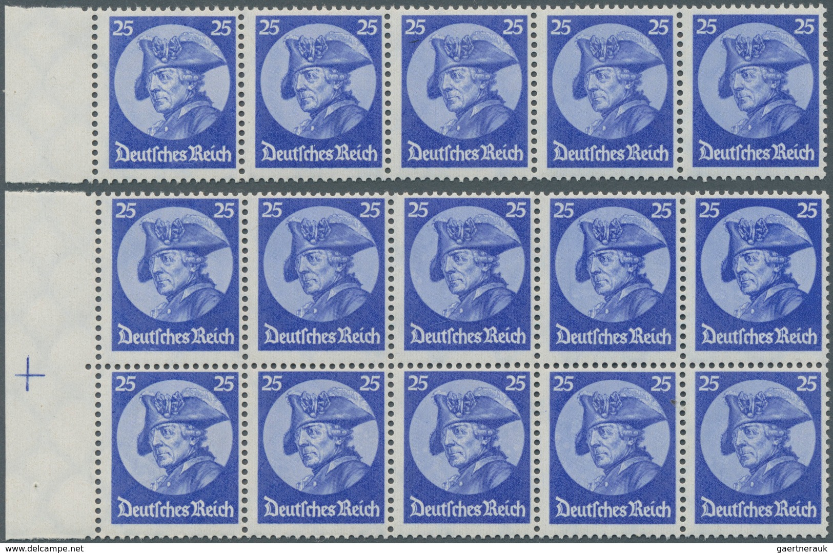 Deutsches Reich: 1930/1944, 4 Bogenmappen Mit Meist Postfrischen Einheiten, Bogenteilen Und Komplett - Collections