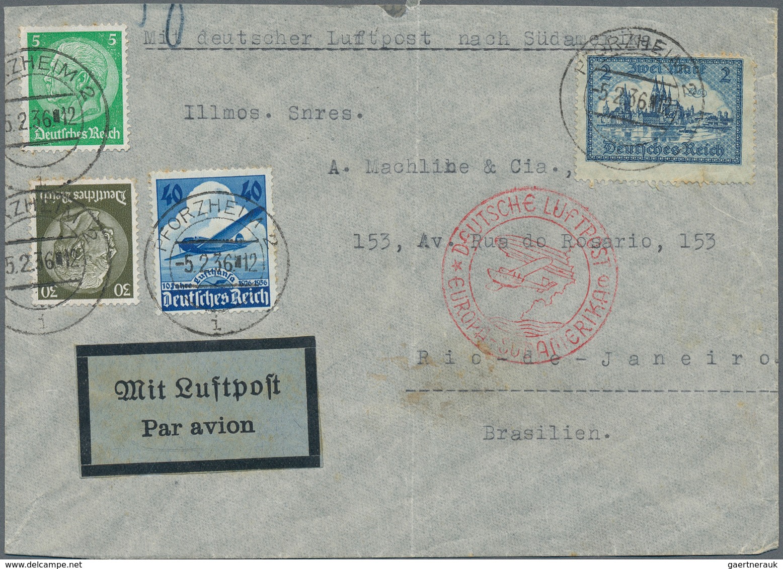 Deutsches Reich: 1931/1944, Interessanter Posten Mit 135 Briefen, Karten, Ganzsachen, Privatganzsach - Collections