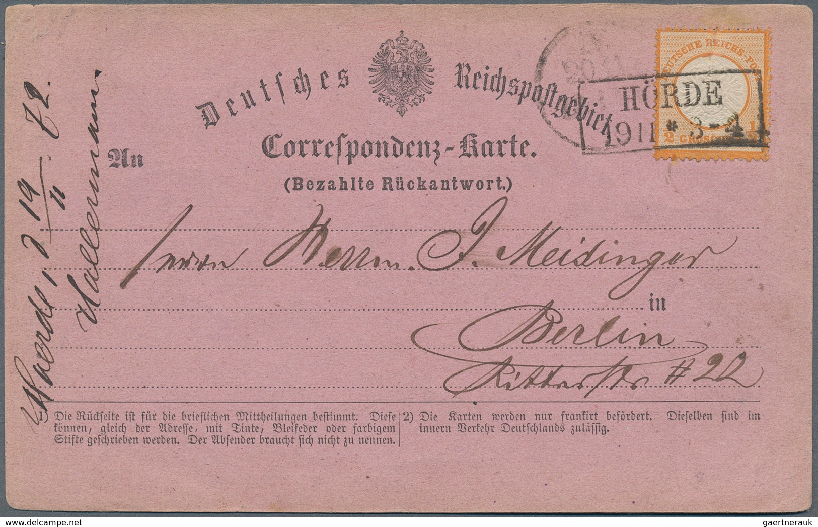 Deutsches Reich - Brustschild: 1871/75, Album Mit 38 Belegen Brustschild In Groschenwährung In Unter - Collections