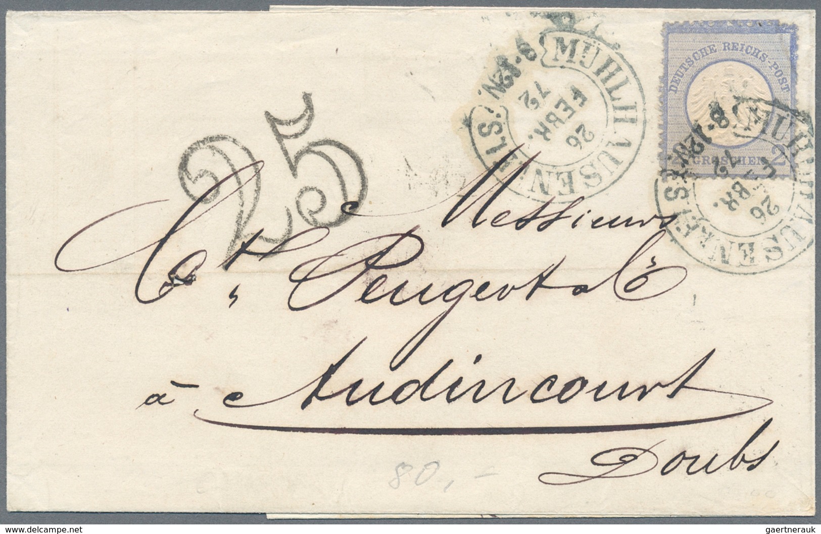 Deutsches Reich - Brustschild: 1872/1874, Reichhaltiger Posten Von Rund 140 Belegen, Dabei Farb- Und - Sammlungen