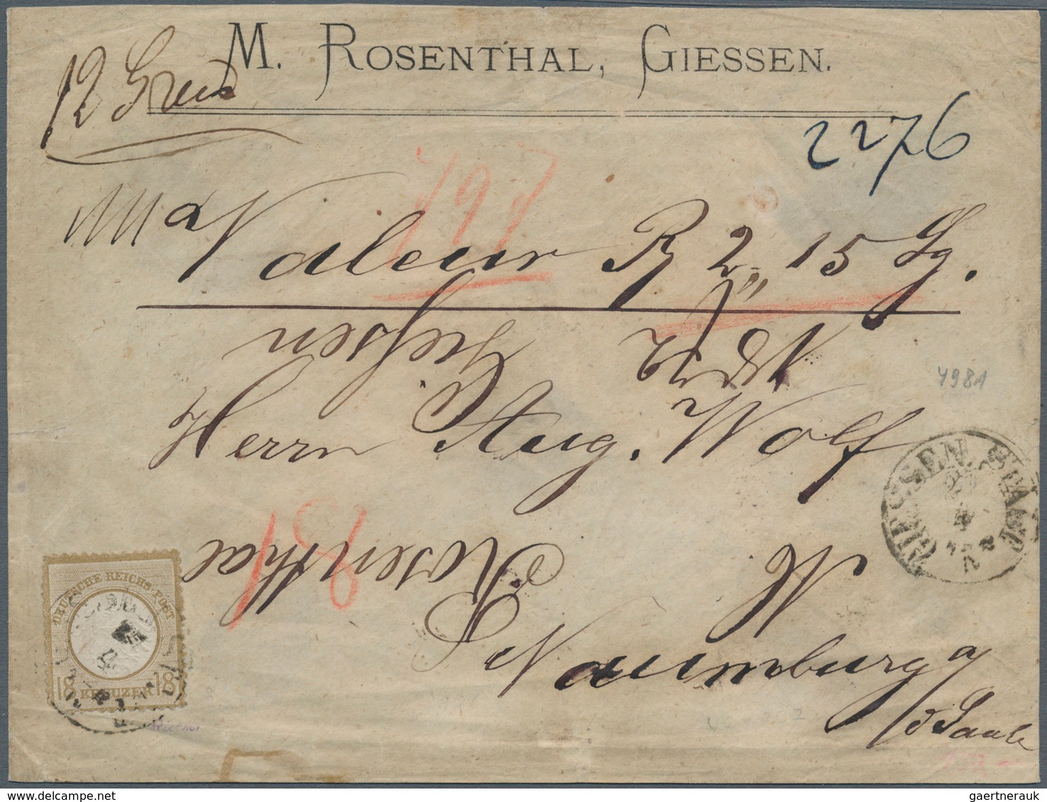 Deutsches Reich - Brustschild: 1872/1875, umfangreiche, meist ungebrauchte/postfrische und gestempel