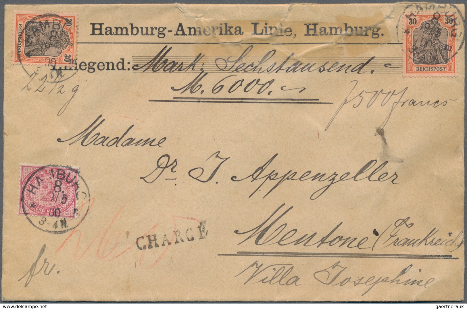 Deutsches Reich - Pfennige: 1887/1900, 2 Mark Innendienstmarke (MiNr. 37), Partie Von Vier Besseren - Colecciones