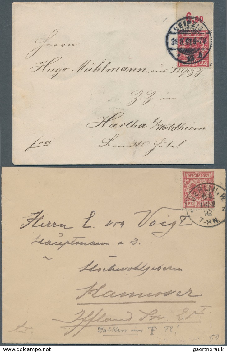 Deutsches Reich - Krone / Adler: 1889/99, Schöner Sammlungsteil Krone/Adler Gestempelt, Alle Farben - Sammlungen
