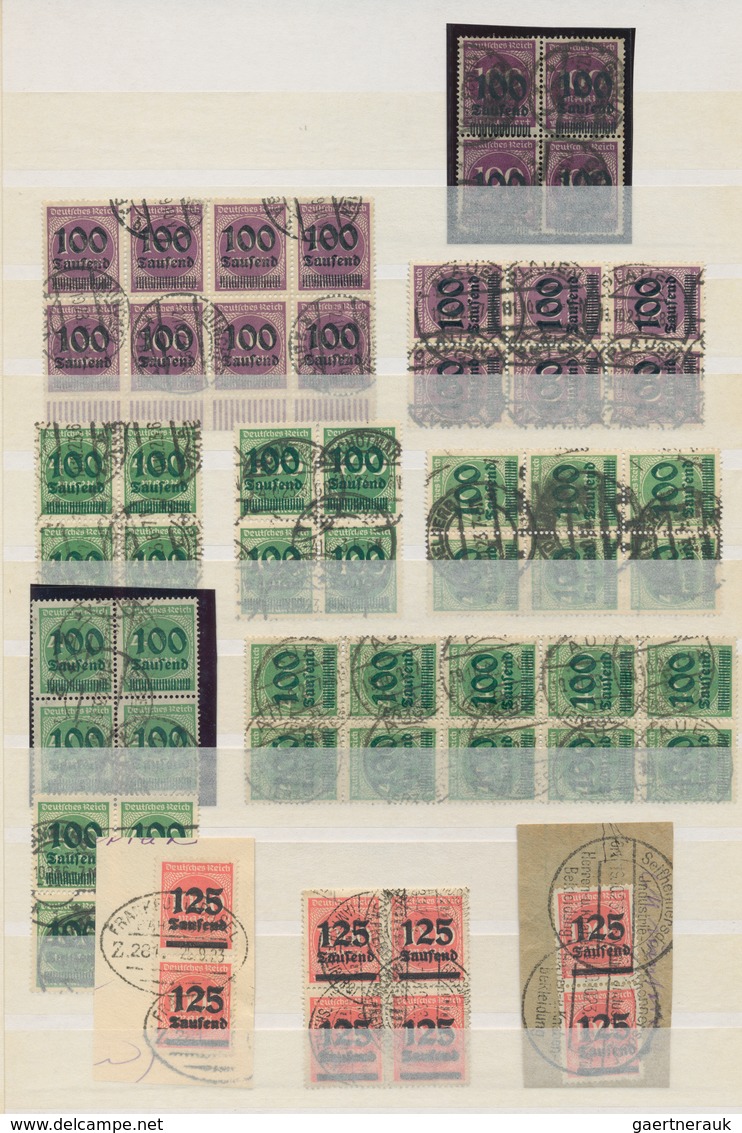 Deutsches Reich - Inflation: 1919/1923, GESTEMPELTE EINHEITEN, Reichhaltige Und Durchgehend Gut Bese - Collections