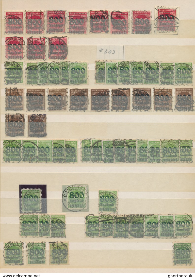 Deutsches Reich - Inflation: 1919/1923, Sauber Gestempelter Spezial-Mehrfach-Sammlungsbestand In Dre - Collections