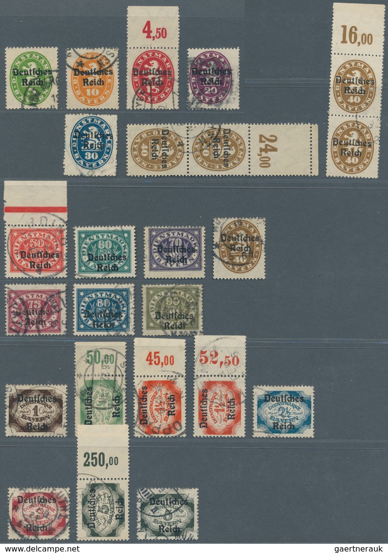 Deutsches Reich - Inflation: 1919/23, Tolle Gestempelte Sammlung Inflation Einschließlich Dienstmark - Collections