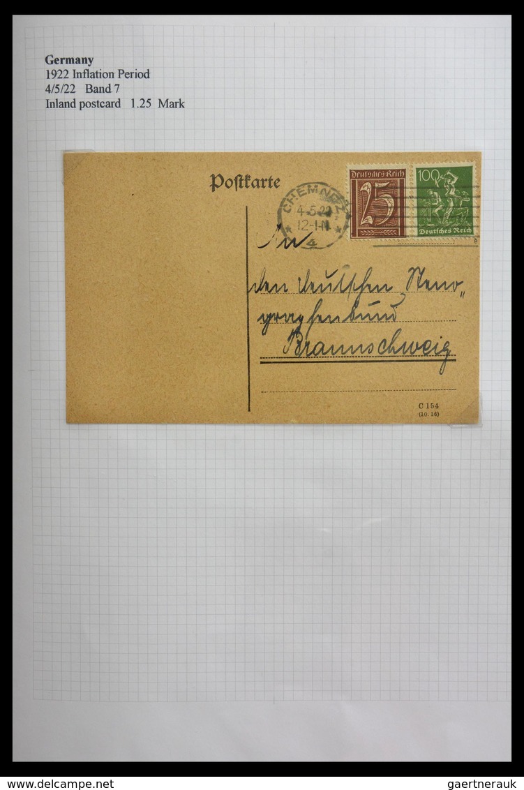 Deutsches Reich - Inflation: 1921-1923: Beautiful, Offered Intact, Collection Of Over 650 Covers Fro - Collections