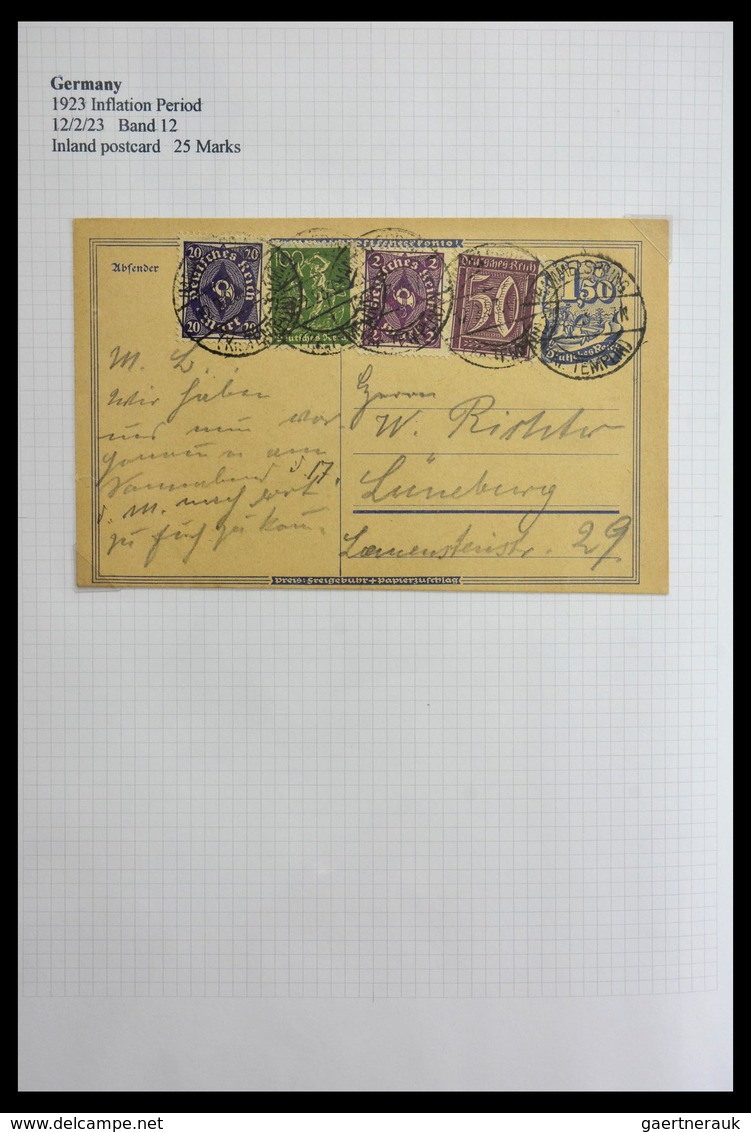 Deutsches Reich - Inflation: 1921-1923: Beautiful, Offered Intact, Collection Of Over 650 Covers Fro - Sammlungen